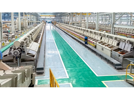 Línea de electrogalvanizado de alambre de acero