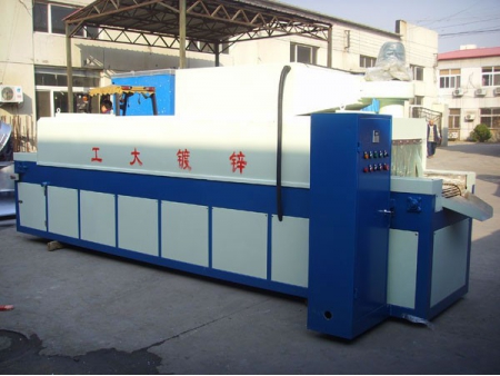Horno de secado semiautomático para líneas de galvanizado en caliente de piezas de fijación