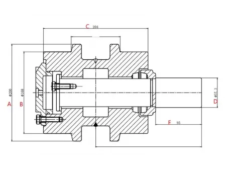 Rodillo superior para excavadora Volvo EC460
