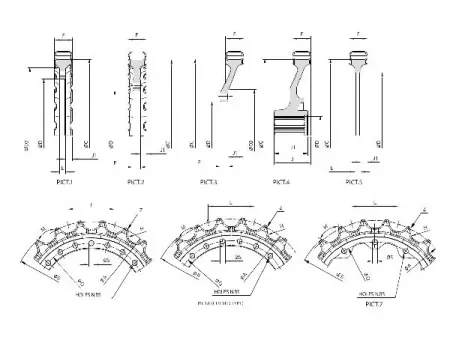 Rueda dentada para excavadora Komatsu PC360