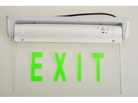 Señal de salida de emergencia LED, con panel ABS/acrílico de borde iluminado (5 LED verdes), LE2912