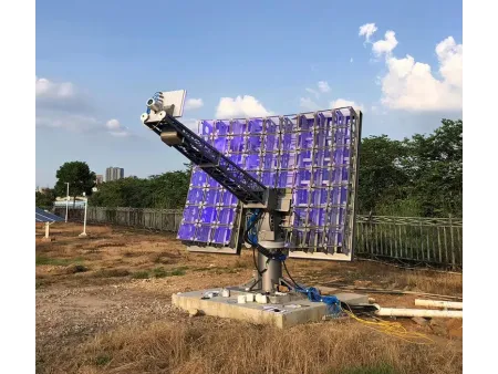 Con luz solar concentrada  Prueba de intemperismo ultraacelerado