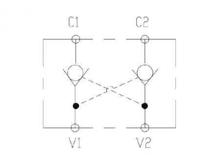 Válvula check piloteada doble MPCS