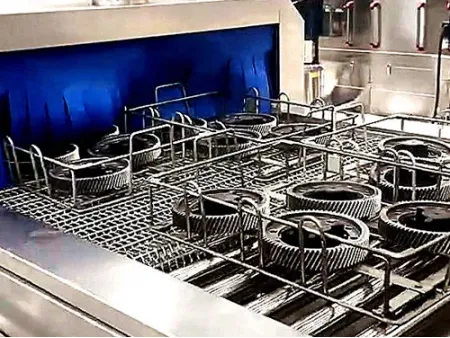 Túnel de lavado para engranajes