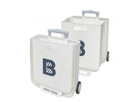 Carrito plegable con caja de 2 ruedas