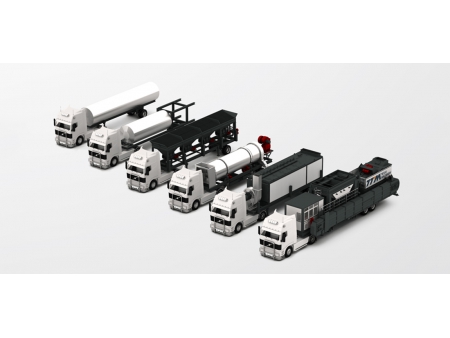 Planta de asfalto móvil, serie YLB