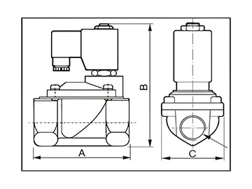 Serie PU225  Válvula solenoide de latón de 2/2 vías