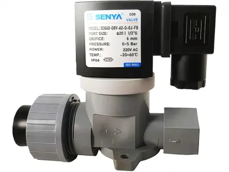 Serie 2C  Válvula solenoide CPVC de 2/2 vías