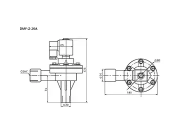 Serie DMF-Z  Válvula solenoide de 2/2 vías de aluminio fundido