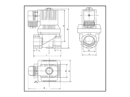 Serie SY223  Válvula solenoide de latón de 2/2 vías