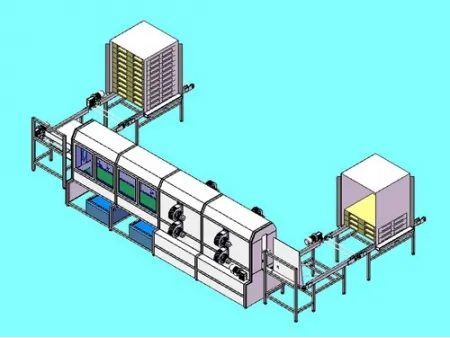 Lavadora de palets plásticos