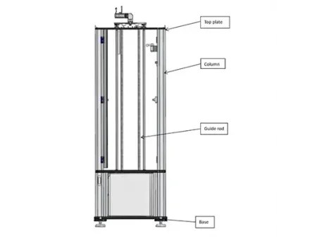 Máquina de ensayo de impacto con caída de peso para materiales compuestos