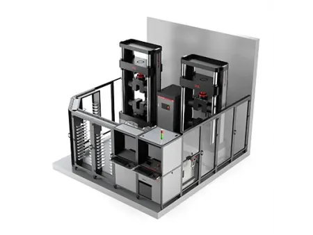 Sistema automatizado robótico de pruebas de tracción de varillas de refuerzo