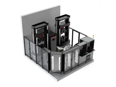 Sistema automatizado robótico de pruebas de tracción de varillas de refuerzo