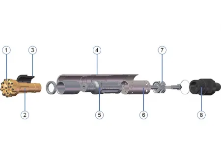 Serie SPM-A  Martillo DTH Sin Tubo (ni Válvula de Pie)