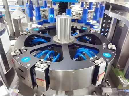 Etiquetadora automática con pegamento termofusible