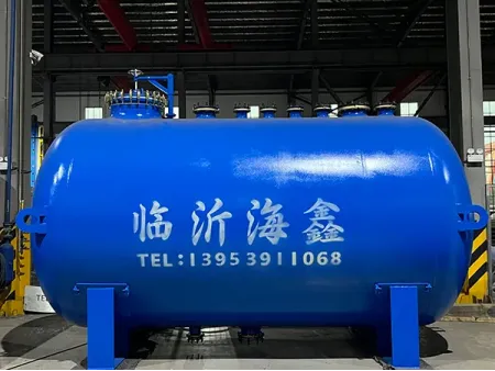 Tanque horizontal de almacenamiento con revestimiento de vidrio