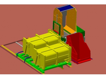 Estación de transferencia y compactación de residuos con división horizontal LYSX15  (contenedor de residuos móvil)