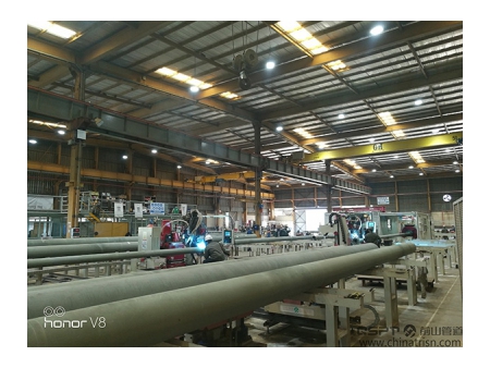 Cadena de producción para la fabricación de tuberías (tipo móvil)