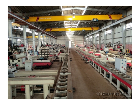 Cadena de producción para la fabricación de tuberías (tipo control numérico)