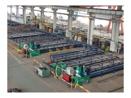 Cadena de producción para la fabricación de tuberías (tipo control numérico)