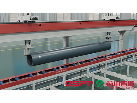 Línea de producción de carretes de tubería prefabricados con transportador modular