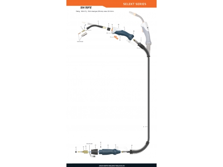 Pistola de soldadura MIG/MAG, SN 15FE
