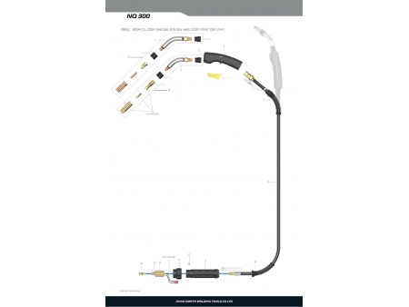 Pistola de soldadura MIG/MAG, NQ300