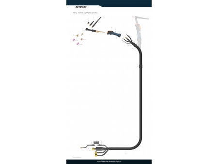 Pistola de soldadura TIG, MTW30
