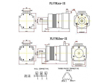 Motor sin escobillas con driver interno y con un tamaño de 57mm