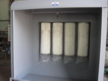 Cabina de pintura electrostática pequeña