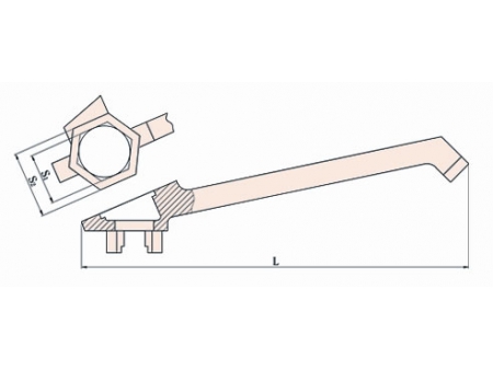 Llave para abrir barriles antichispas 179A
