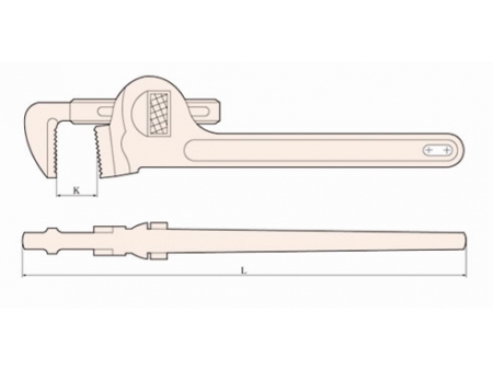 Llave para tubos antichispas 130