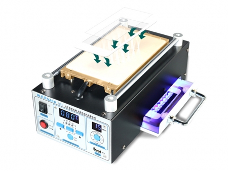 Máquina separadora de reparación con pantalla táctil LCD WEP-946D-III