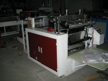 Máquina automática para fabricar bolsas camiseta de sellado  y corte en caliente CW-2/400 HSC