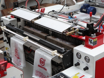 Máquina de alta velocidad para fabricar bolsas camiseta de plástico