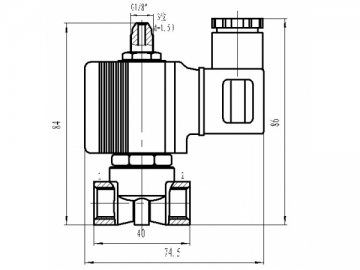 Válvula de solenoide para gas y líquido VX2, VX3