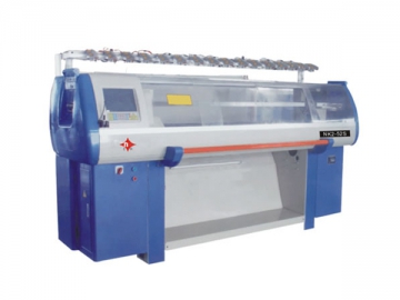 Máquina rectilínea de tejido de doble sistema